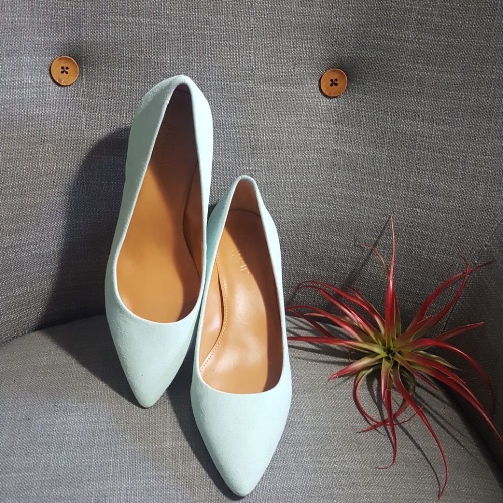 J.Crew suede kitten heels